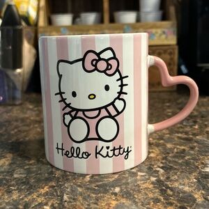 Hello Kitty Pink and White Ceramic Cup